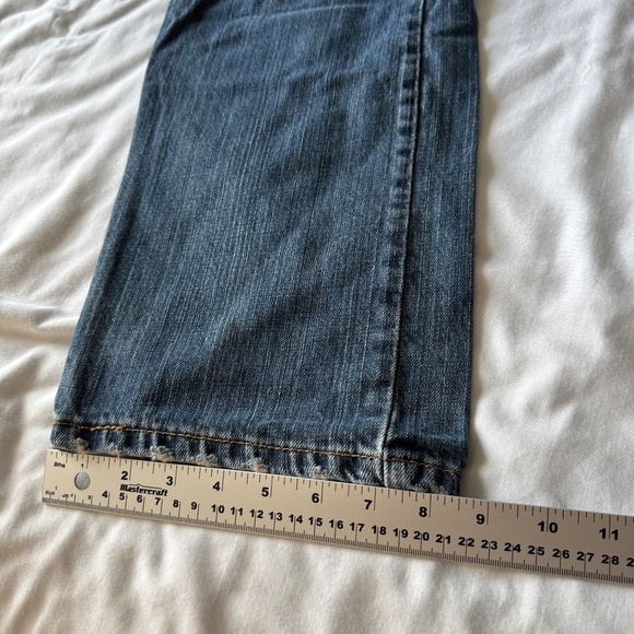 Levi's 505 Men's Medium Wash Blue Jeans Straight Leg Tag: 38x32 Casual Denim - Picture 14 of 16